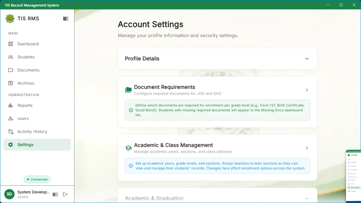 Windows Settings